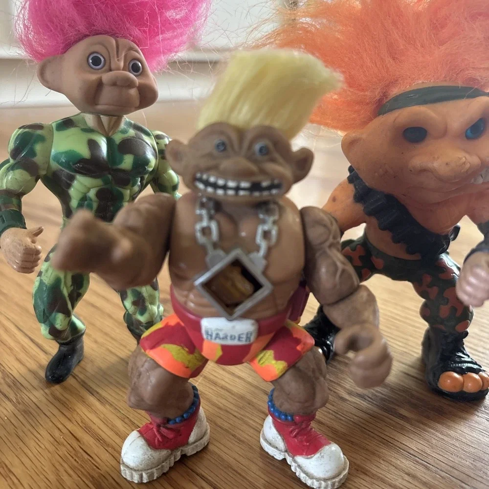 1992 Vintage Hasbro, TNT,  Battle Trolls Lot Of 5‎ Figures RARE